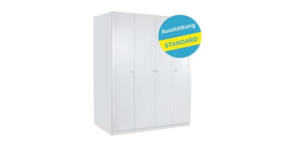 Drehtürenschrank Mit Soft-Close 182cm Unit Weiß - Weiß, MODERN, Holzwerkstoff (182,2/210/58,3cm) - Ondega