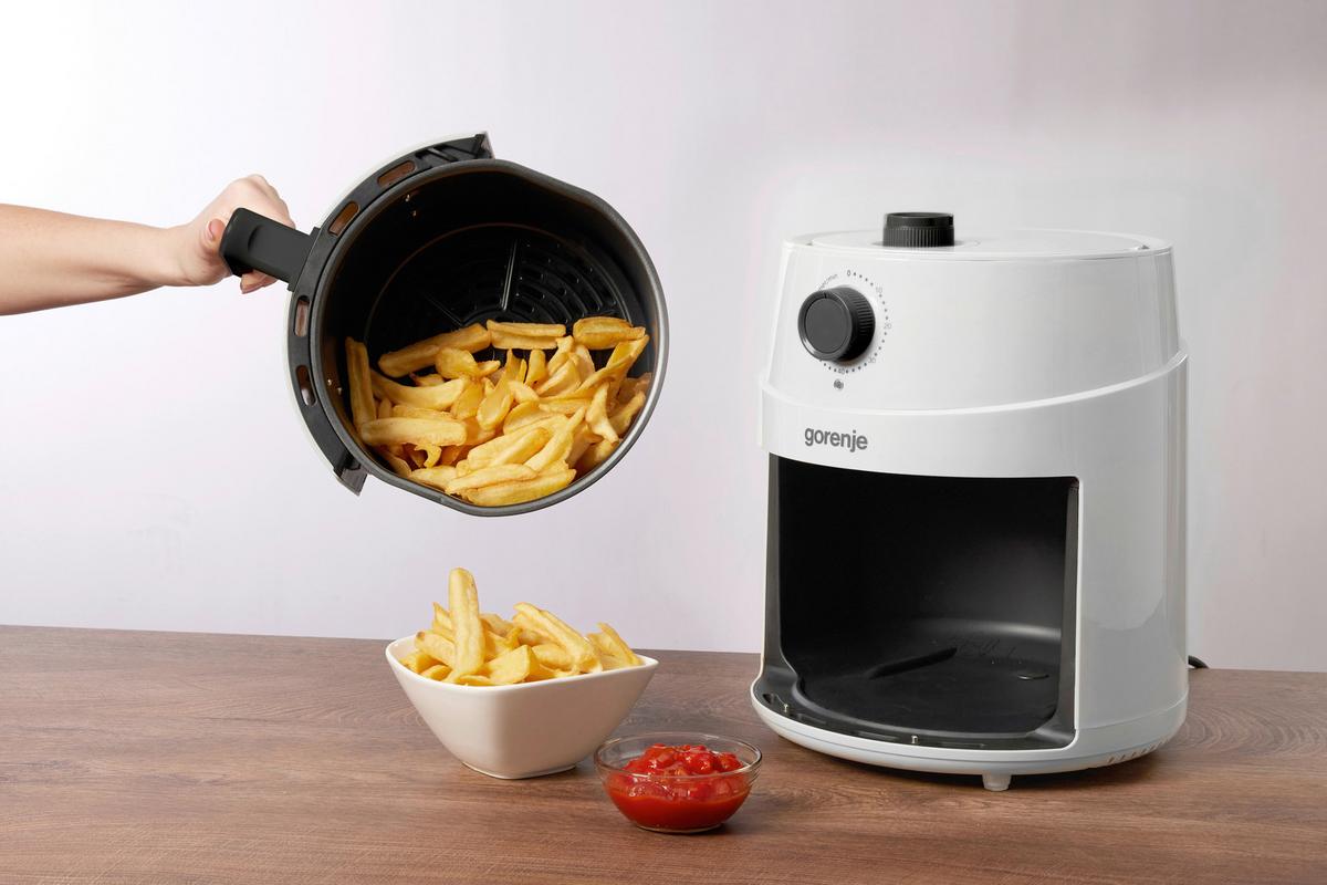 Heißluftfritteuse, 4,5liter Af1300xg - Weiß, Basics, Kunststoff/Metall (26/31,3/31,7cm)