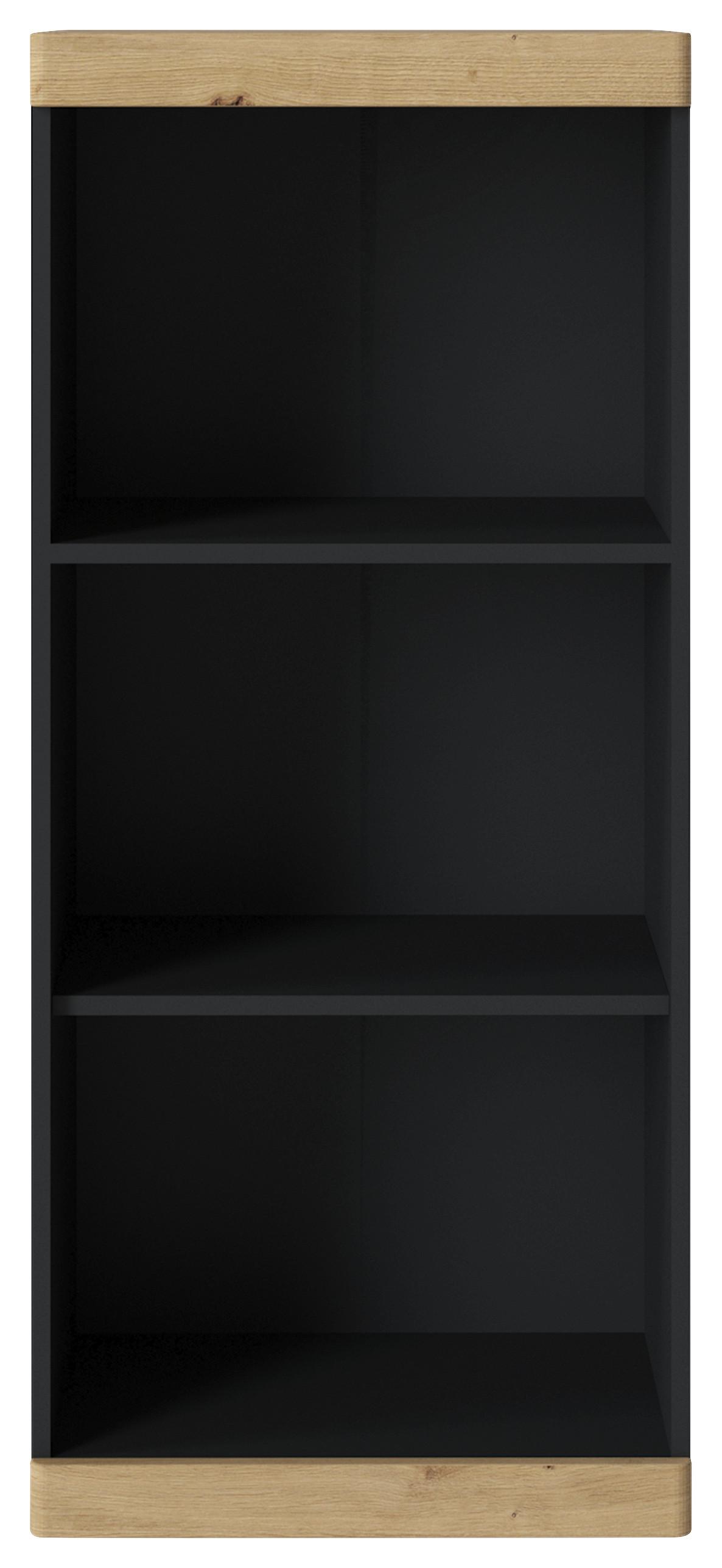 Regal Turino B: 54 cm - Anthrazit/Eiche Artisan, Trend, Holzwerkstoff (54/122,8/39,9cm)