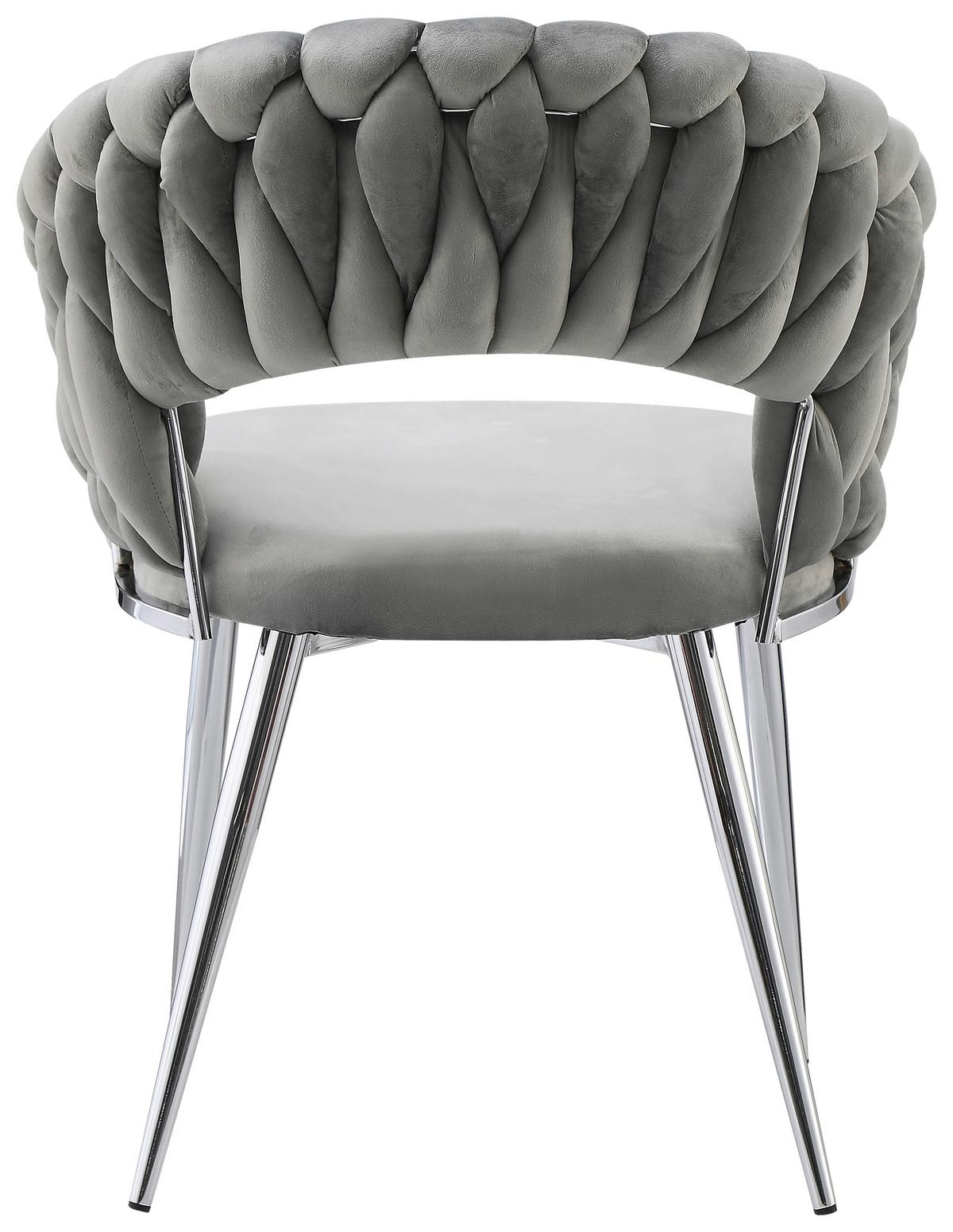 SADA STOLIČIEK S PODRÚČKAMI FINESSE 125 - sivá/strieborná, Design, kov/plast (61/82/60cm) - Kayoom