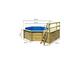 Poolset Autumn Sonnendeck M - Naturfarben, KONVENTIONELL, Holz (400/124/400cm) - Karibu