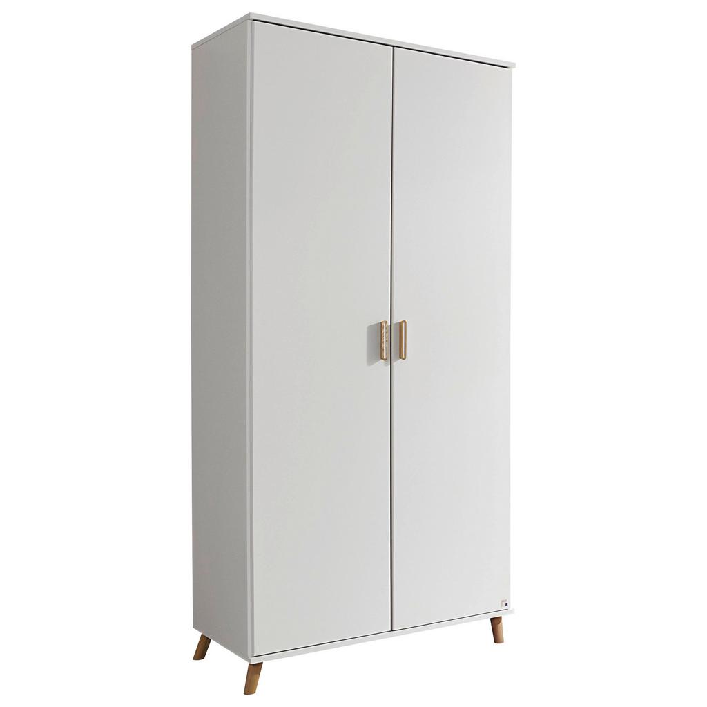 Drehtürenschrank 92cm Falun, Weiß