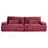 Bigsofa Mezino B: 282 cm Bordeaux Chenille - Bordeaux/Schwarz, KONVENTIONELL, Textil (282/73/115cm) - MID.YOU