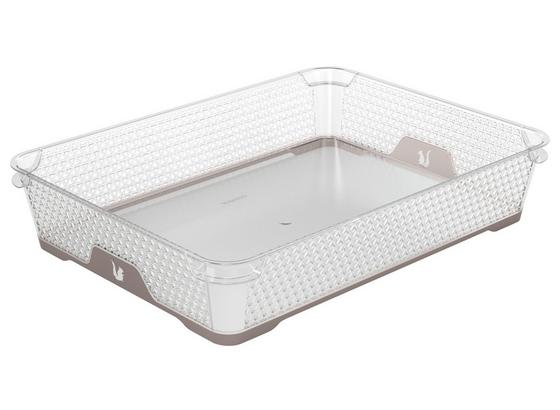 Aufbewahrungskörbchen Jonas A4 - Taupe/Transparent, Kunststoff (36/26,5/7cm) Aufbewahrungskörbchen Jonas A4 - Taupe/Transparent, Kunststoff (36/26,5/7cm)