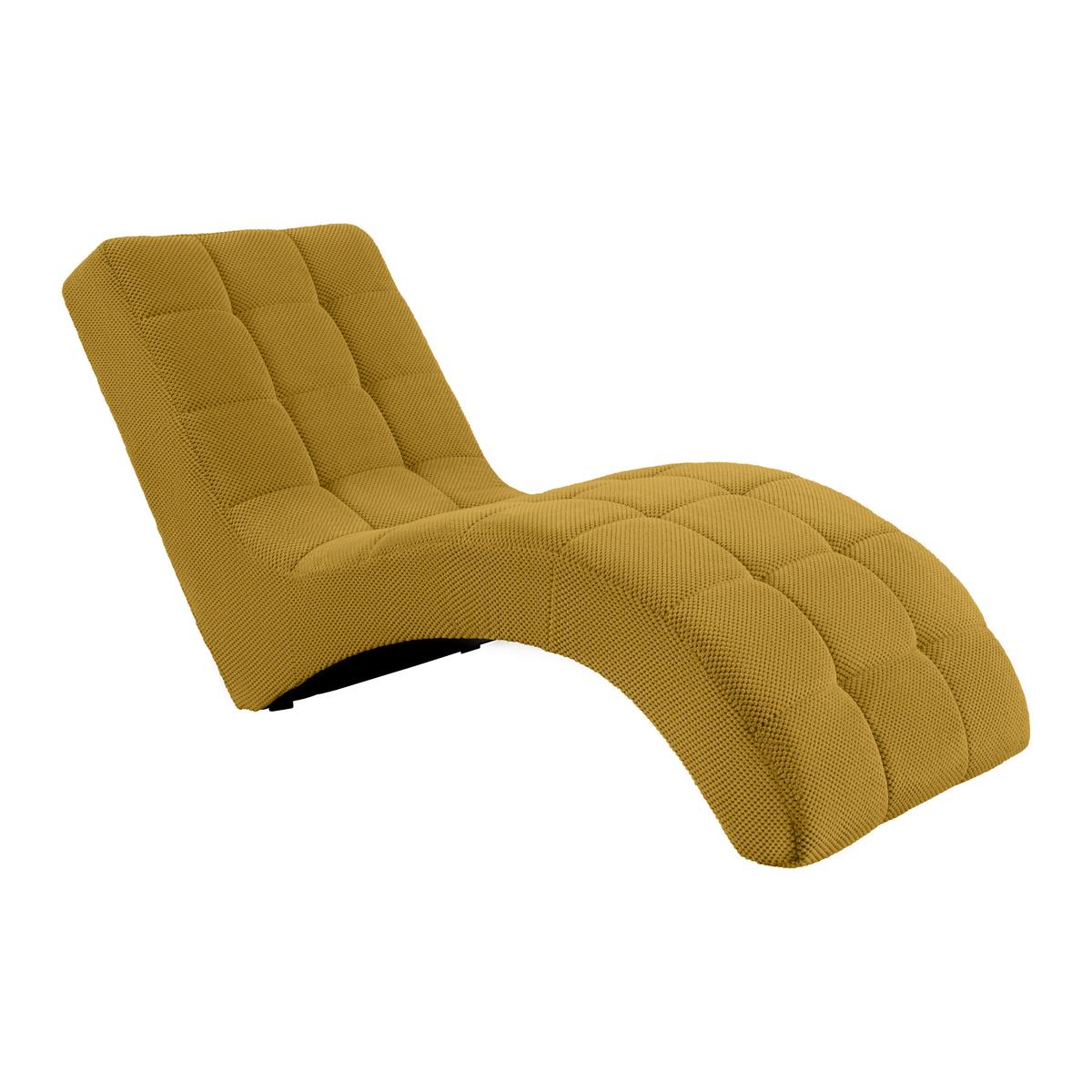 Relaxační válenda LAVANDA, curry žlutá, max. 120 kg - curry žlutá/černá, Moderní, textil/plast (68/80/167cm) - Mömax