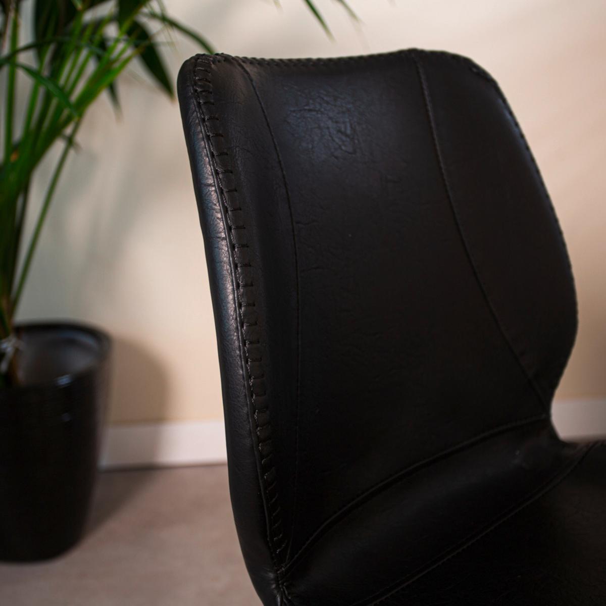 Stuhl-Set Barona Schwarz B: 44 cm - Schwarz, MODERN, Textil/Metall (44/80/55cm) - MID.YOU