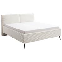 Polsterbett Matera Creme 160x200cm - Creme/Schwarz, Trend, Textil (160/200cm) - MID.YOU