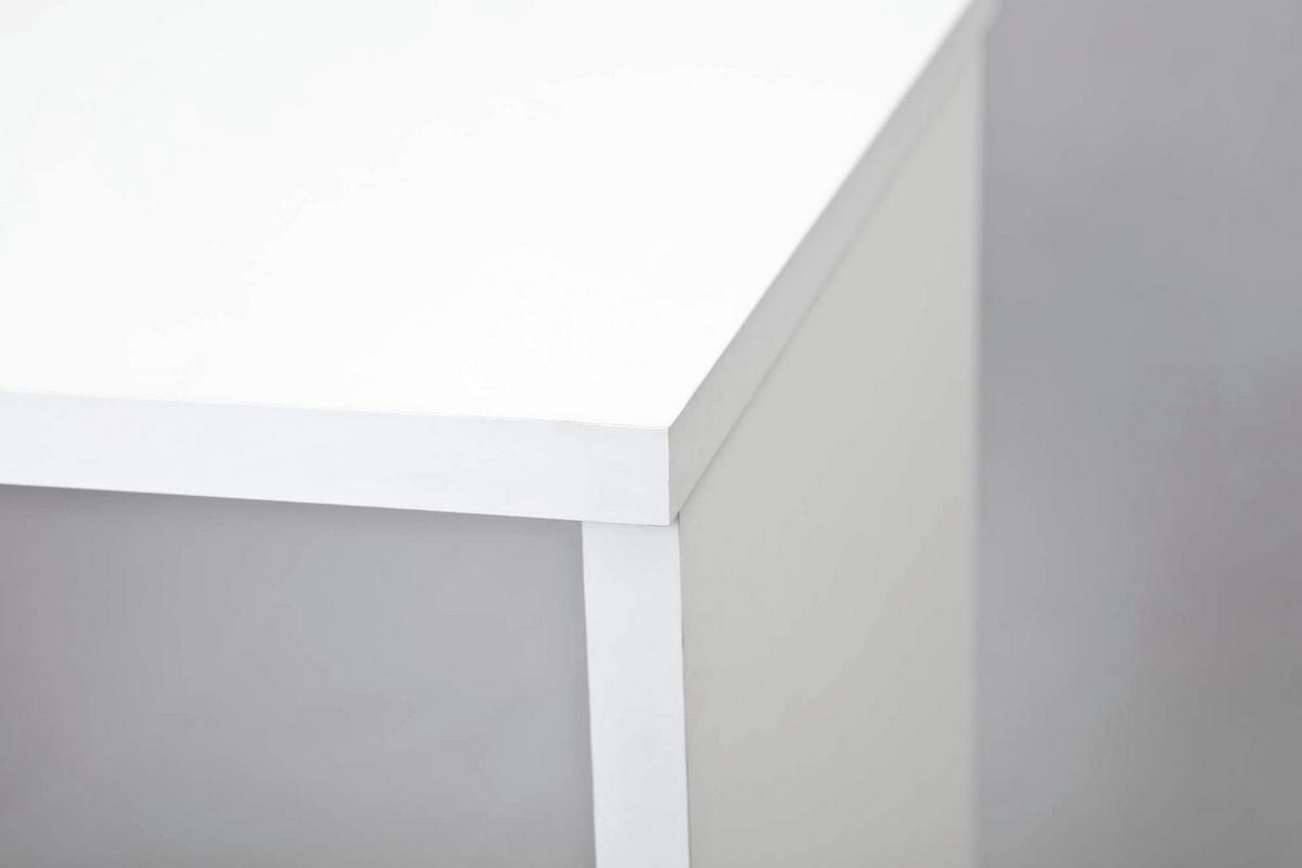 Schreibtisch mit Stauraum B: 115cm H 76cm Westphalen, Weiß - Weiß, KONVENTIONELL, Holzwerkstoff (115/55/76cm) - MID.YOU