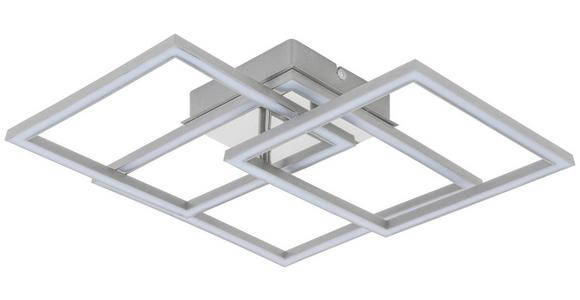 LED-Deckenleuchte Elis - Chromfarben/Silberfarben, MODERN, Kunststoff/Metall (43/43/8cm) - Luca Bessoni