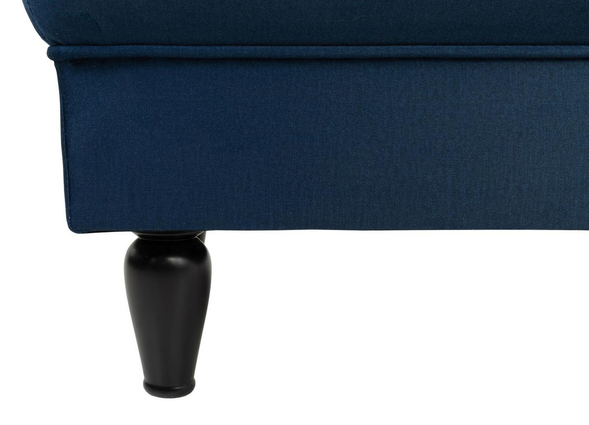 Hocker Cupido - Schwarz/Dunkelblau, Design, Textil (110/44/56cm) - MID.YOU