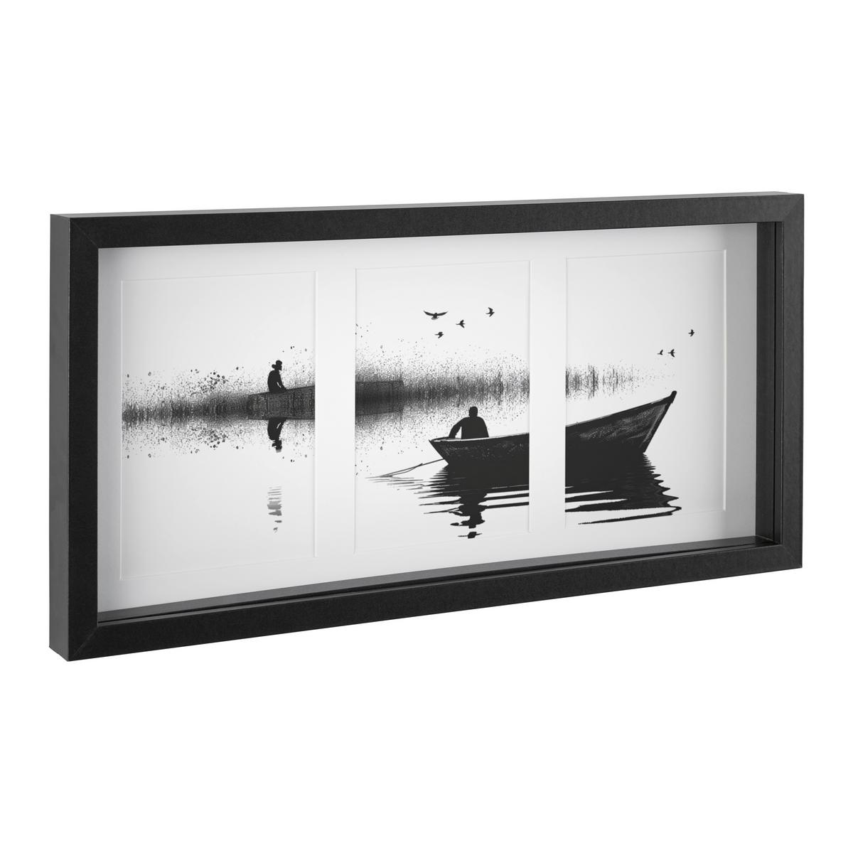 Rám na obrazy GITTA DUPLO - černá, Basics, dřevo (23/50cm) - Mömax