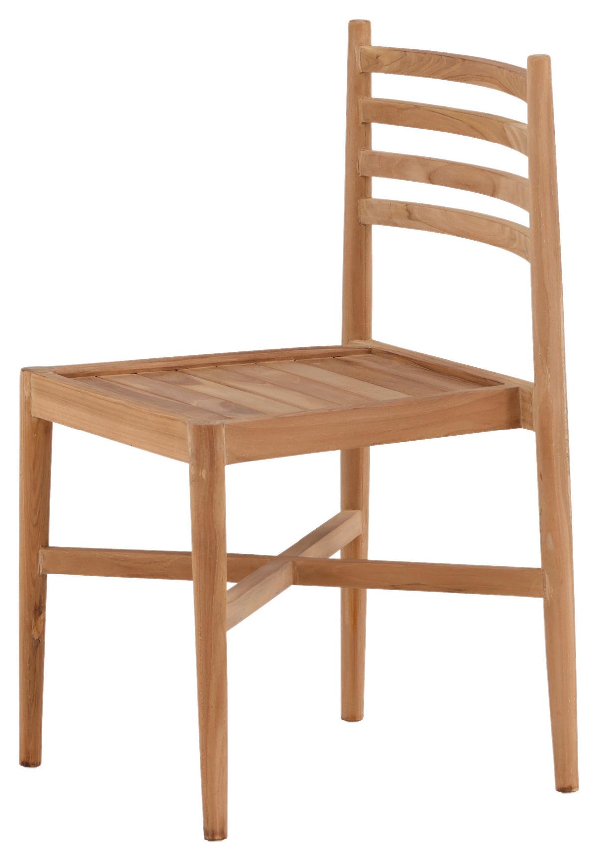 Gartensessel Stapelbar Kenya Teakholz - Teakfarben, KONVENTIONELL, Holz (50/81/52cm) - Gardenson