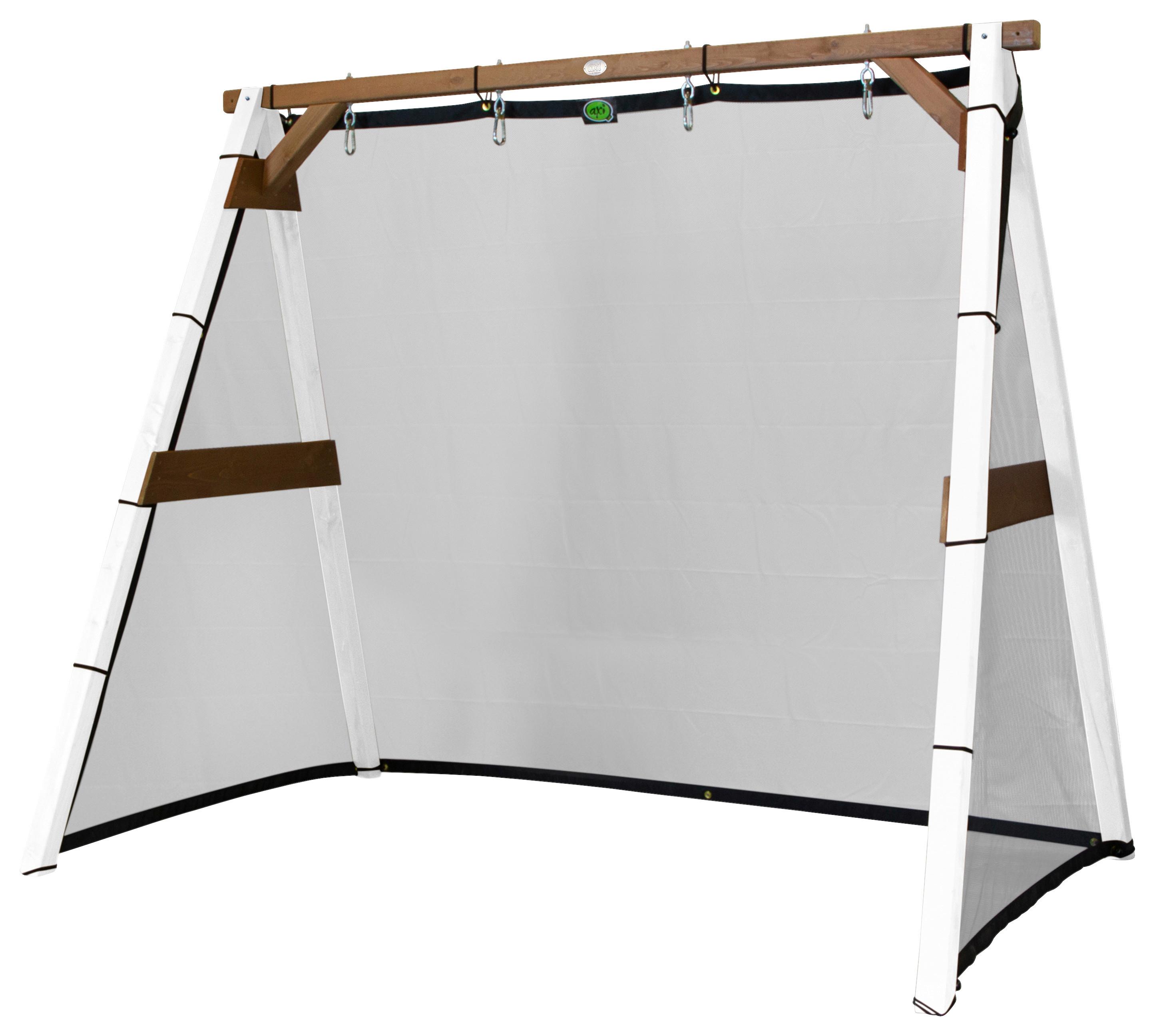 Fußballtor A030.210.02 - Braun/Weiß, KONVENTIONELL, Holz (254/207/160cm) - Ambia Garden