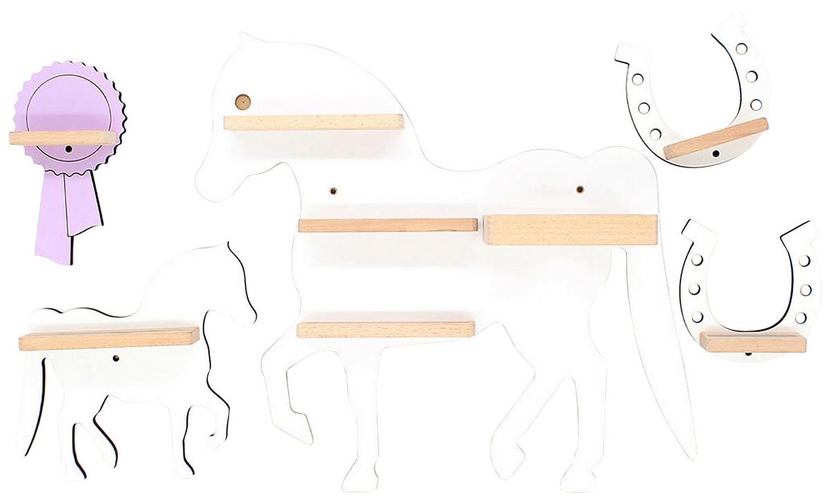 Kinderregal Boarti Weiß B: 46 Cm - Weiß, MODERN, Holzwerkstoff (46/43/19cm) - MID.YOU