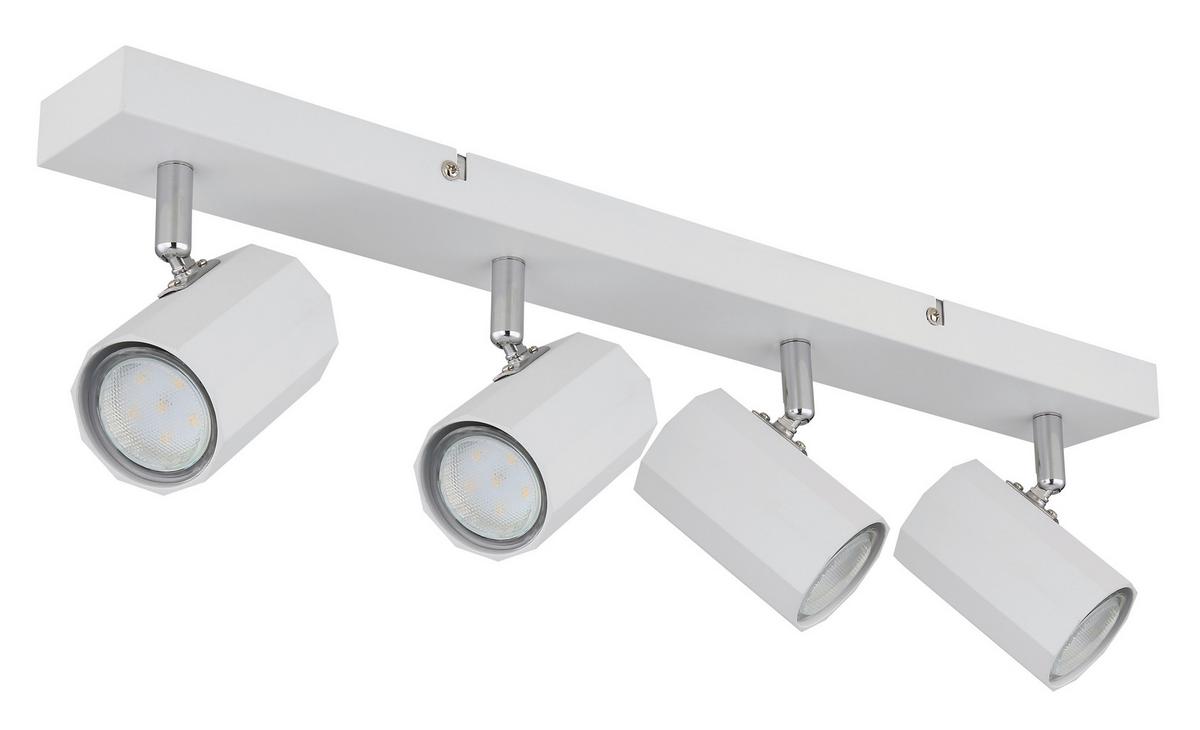 Strahler 57918-4w - Weiß, KONVENTIONELL, Metall (53/6/14,5cm) - Globo