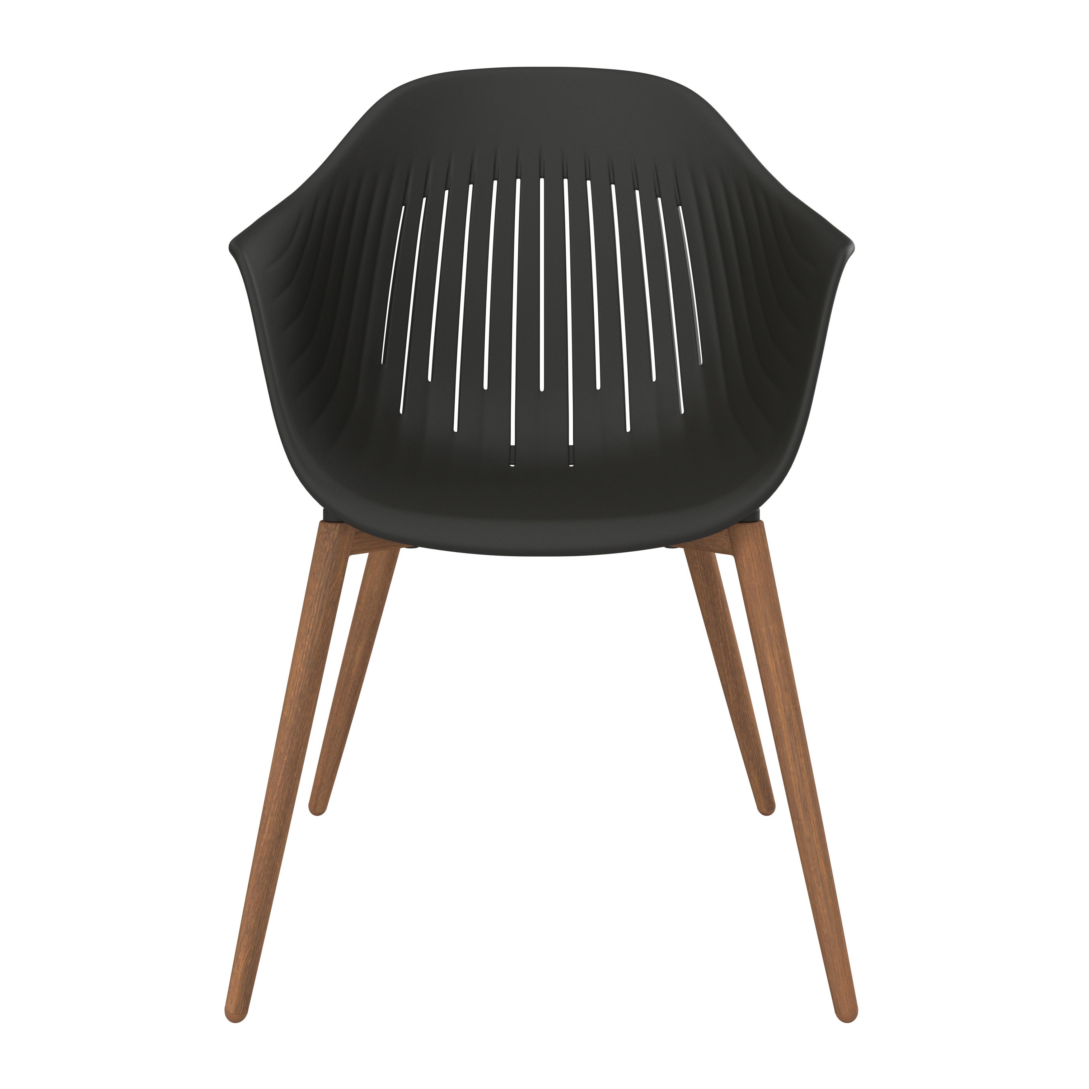 ZAHRADNÍ ŽIDLE BIBO - antracitová/barvy vlašských ořechů, Moderní, kov/plast (57/82/58cm) - Mömax