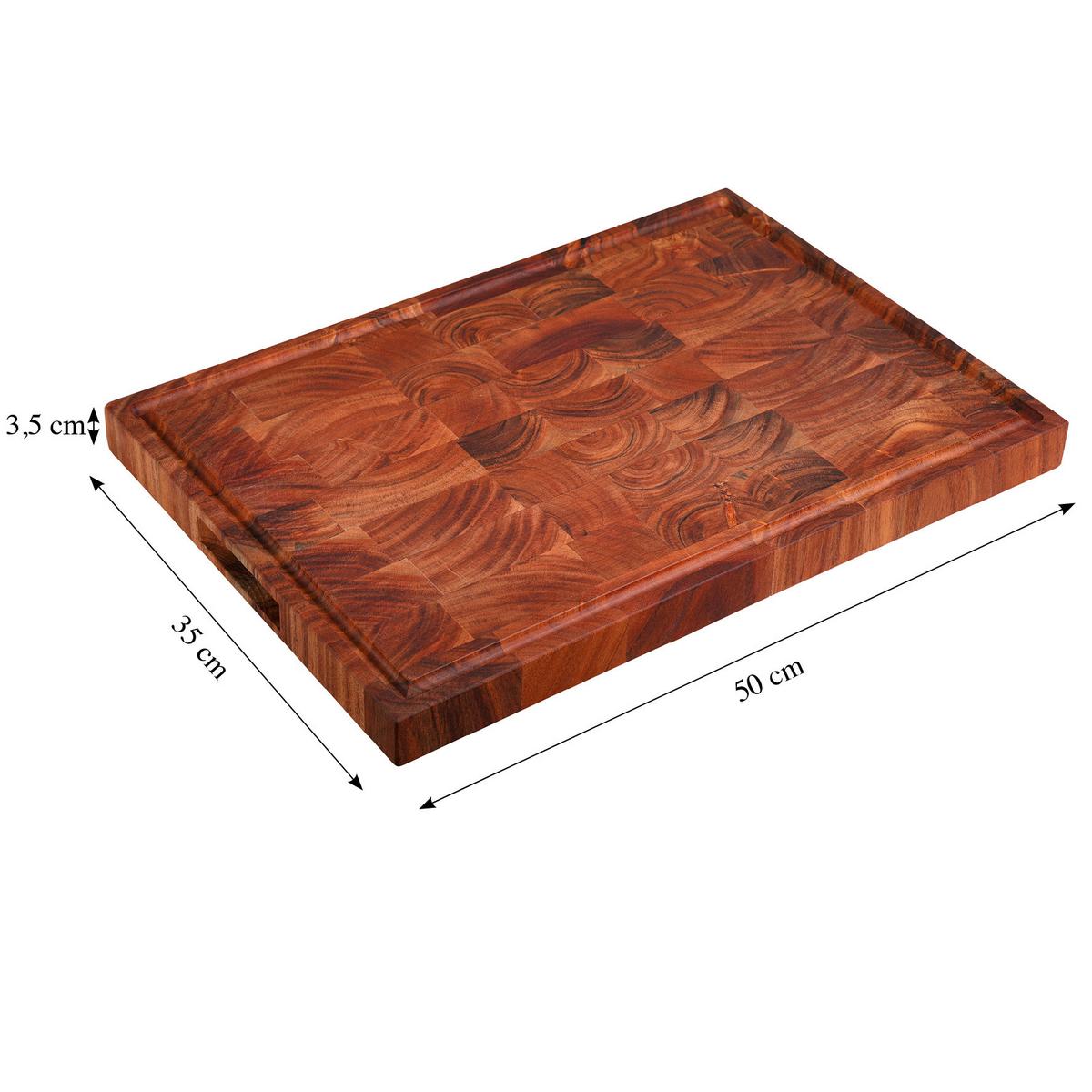 Servierbrett Akaziefarben B: 35 Cm - Akaziefarben, Basics, Holz (50/35/3.5cm) - Kesper