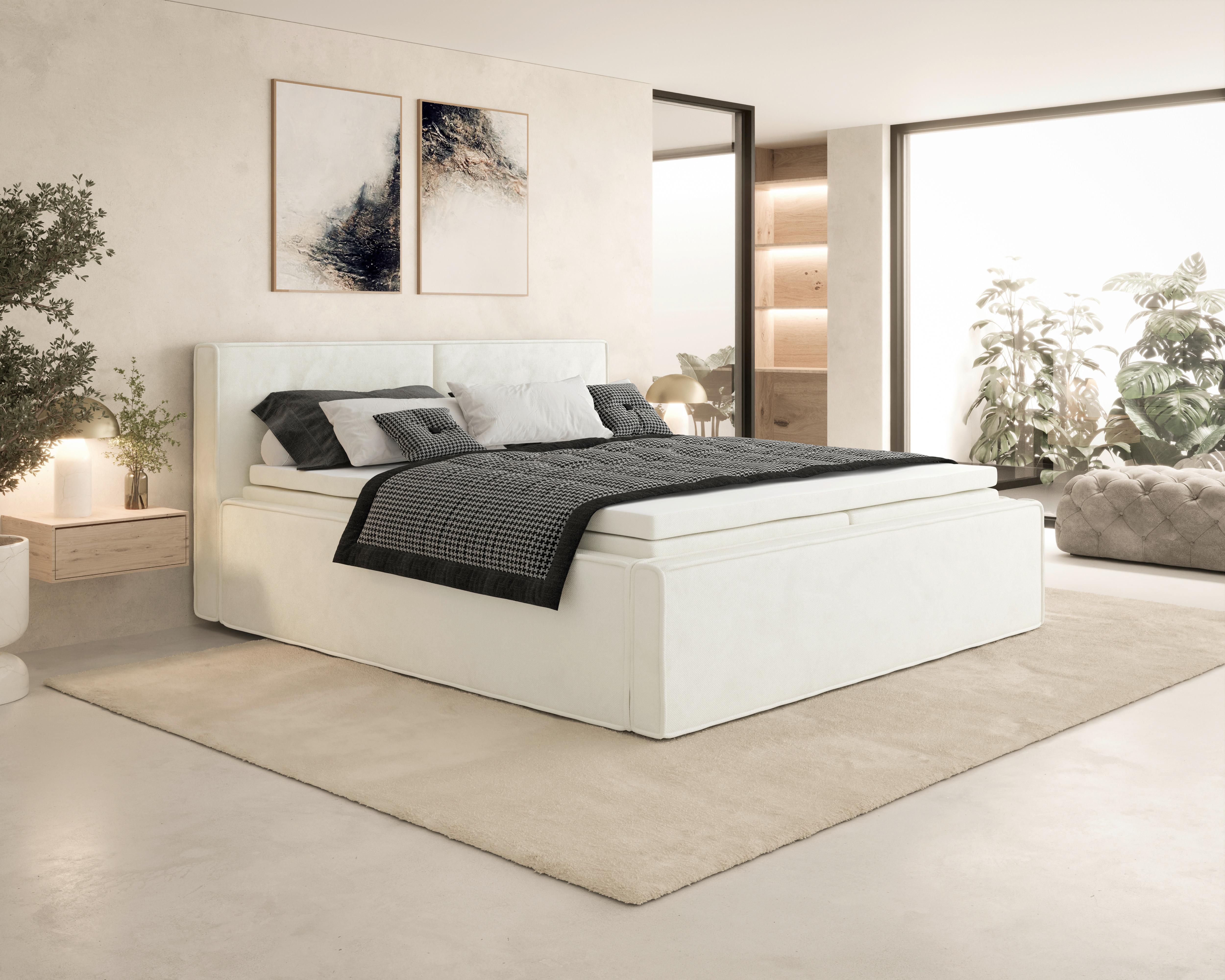 Boxbett Zako 4 Beige LF: 180x200cm - Beige, MODERN, Textil (180/200cm) - MID.YOU