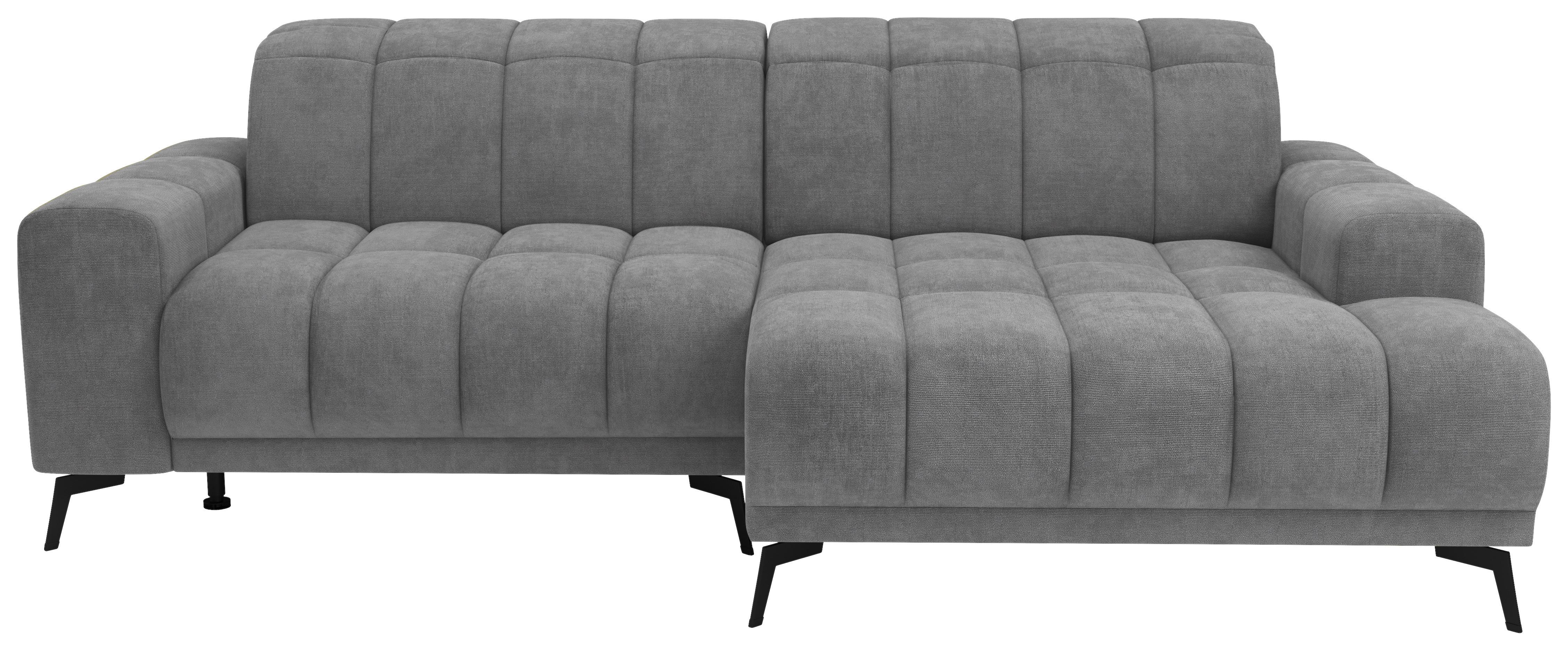 Rohová sedačka LAYA, pravá, šedá tkanina MEMPHIS - šedá, Moderní, textil (250/155cm) - Premium Living