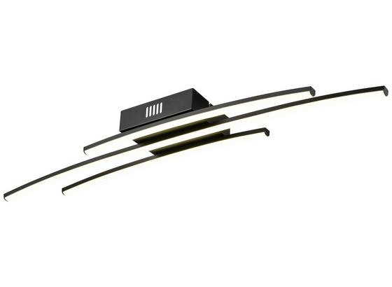 LED-Deckenleuchte Jonas - Schwarz, MODERN, Kunststoff/Metall (77,2/15/12cm) - Luca Bessoni