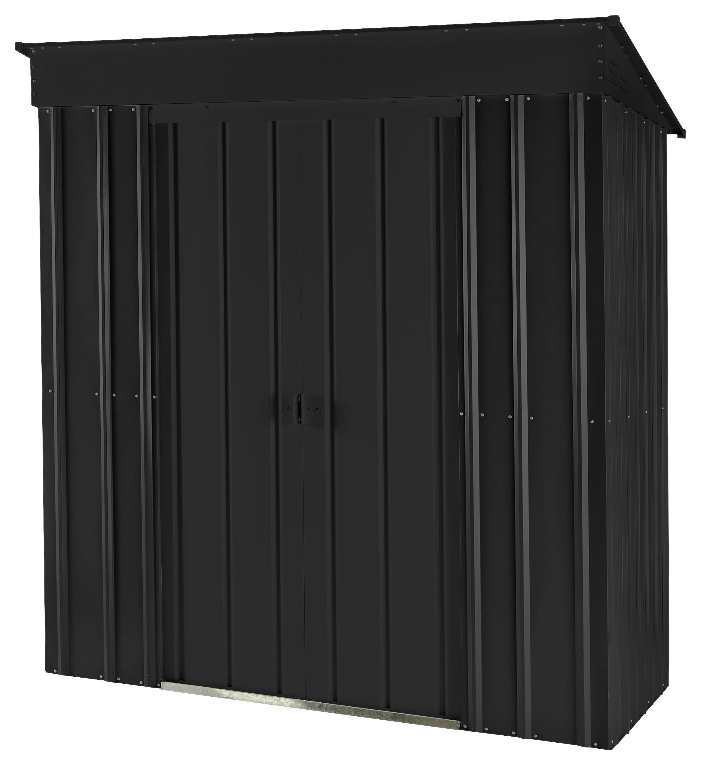Gerätehaus Ohne Boden 180x199x124 - Schwarz, Basics, Metall (180/199/124cm)