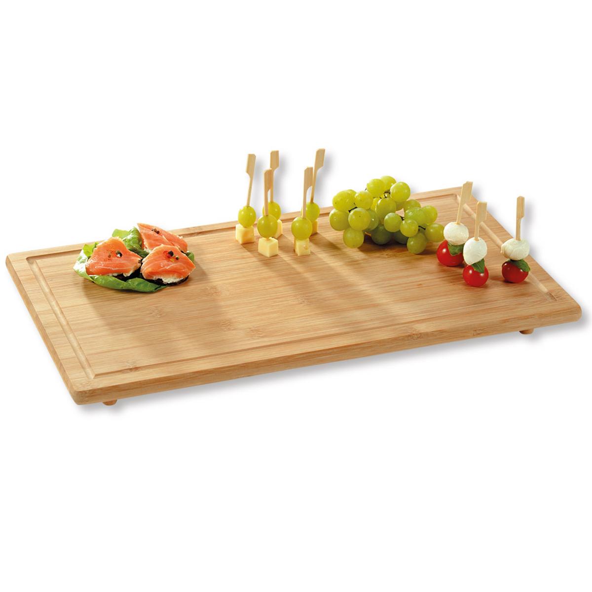 Schneidebrett Aus Holz Inkl. Saftrille Lxbxh: 50x28x4 Cm - Naturfarben, Basics, Holz (50/28/4cm) - Kesper