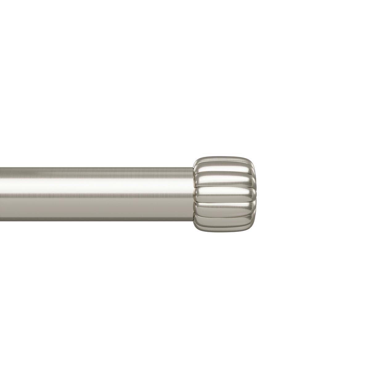 Vorhangstangenset Cleo Nickelfarben L: 168-305 cm - Nickelfarben, KONVENTIONELL, Kunststoff/Metall (168-305cm) - Umbra