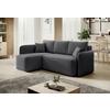 Ecksofa Hadson Grau S: 150x206 Cm - Schwarz/Grau, Design, Textil (150/206cm) - P & B