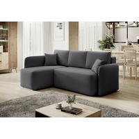 Ecksofa Hadson Grau S: 150x206 Cm - Schwarz/Grau, Design, Textil (150/206cm) - P & B