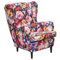 Sessel Laurel Multicolor B: 78 cm - Multicolor/Schwarz, KONVENTIONELL, Textil (78/102/98cm) - MID.YOU