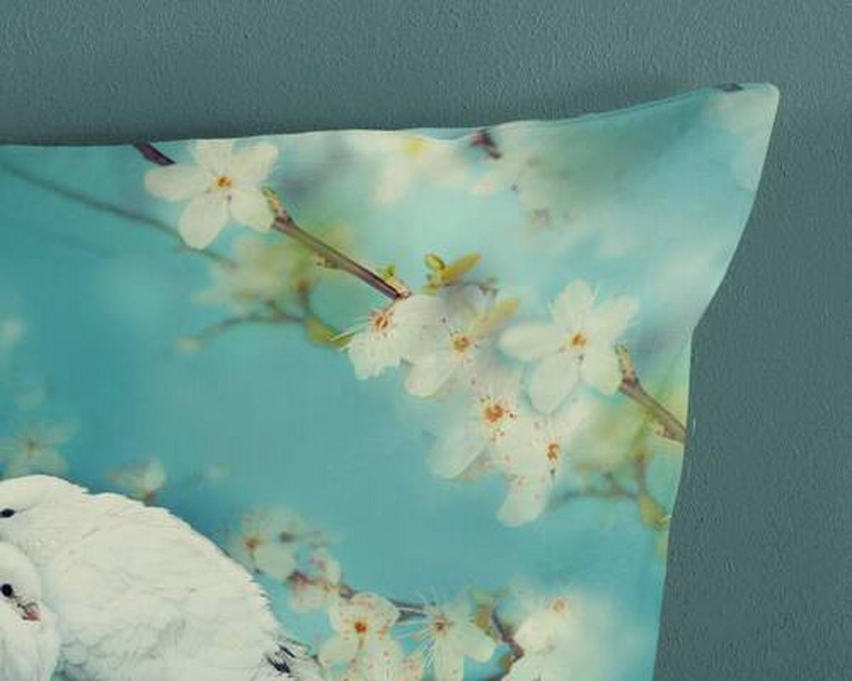 Wendebettwäsche Loving Grün Türkis 155x220 cm - Türkis/Grün, Natur, Textil (155/220cm)