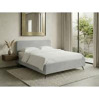 Polsterbett Camila Manila Hellgrau 140x200cm - Hellgrau/Schwarz, MODERN, Holz/Textil (140/200cm) - MID.YOU