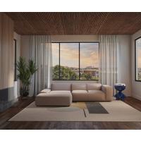 ECKSOFA Hannah Beige S: 200x304cm - Beige/Schwarz, Design, Textil (200/304cm) - MID.YOU