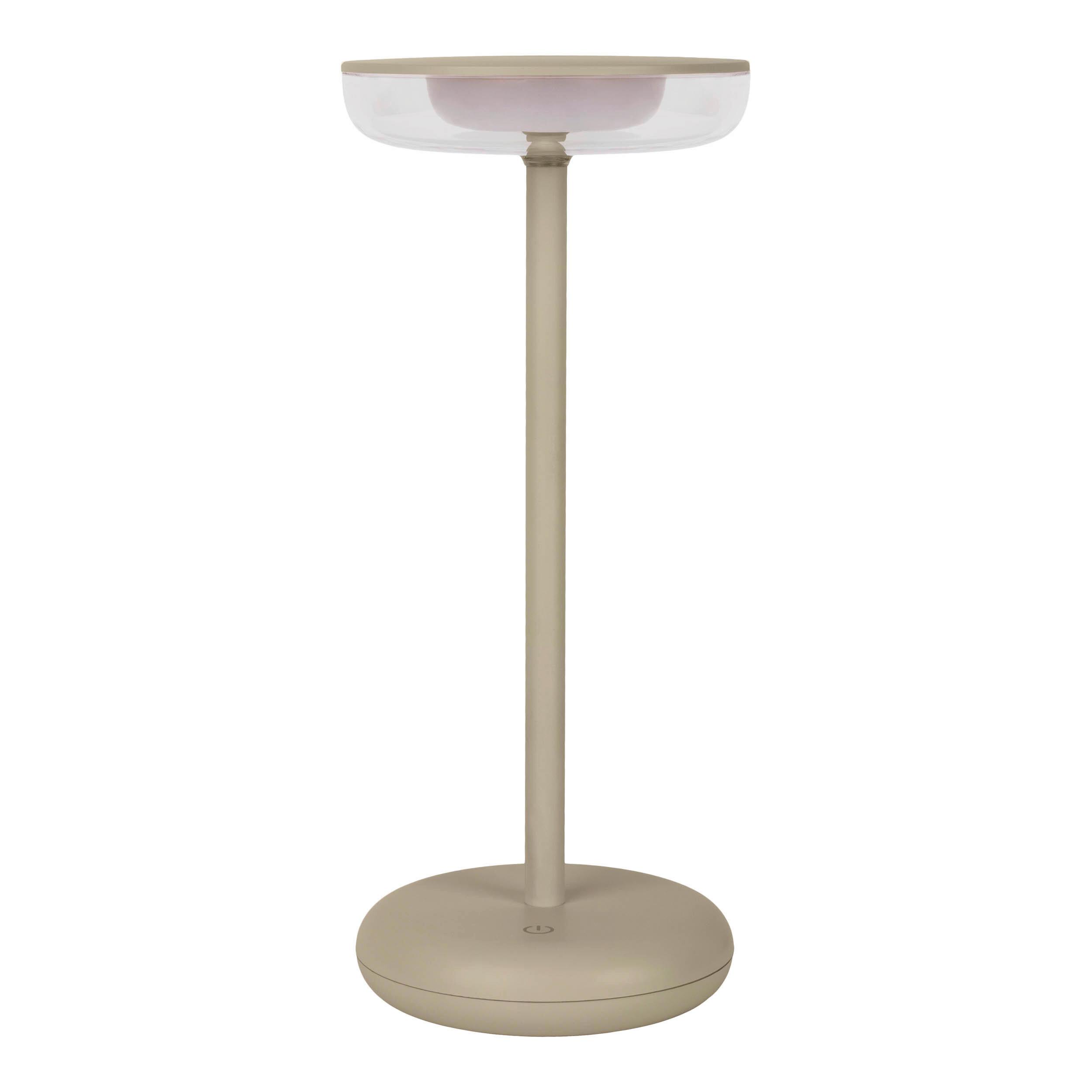 AKKU-TISCHLEUCHTE 3198711 - Beige, Design, Kunststoff/Metall (10.5/11/26cm) - Näve
