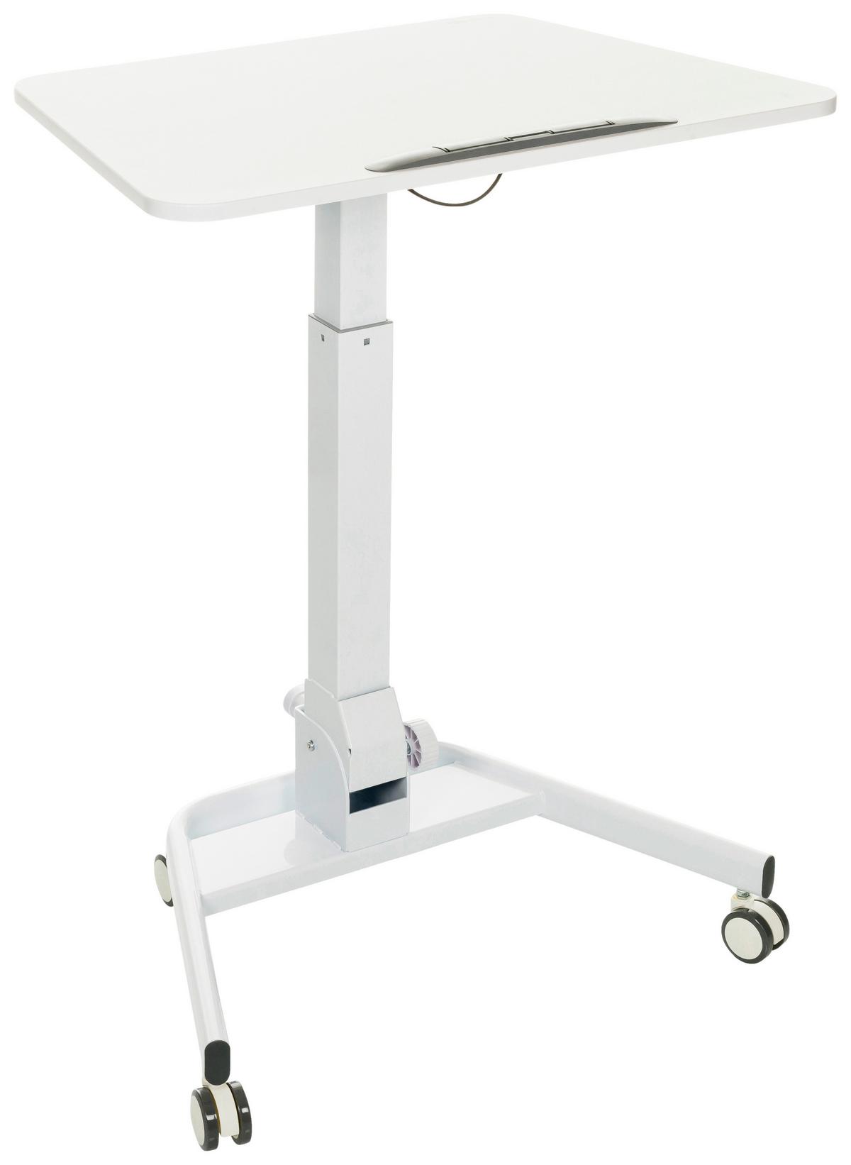 Sitz/stehtisch, Arbeitstisch Stand Vm-Su Ii - Weiß, Basics, Holzwerkstoff/Kunststoff (73/50/77cm) - MID.YOU