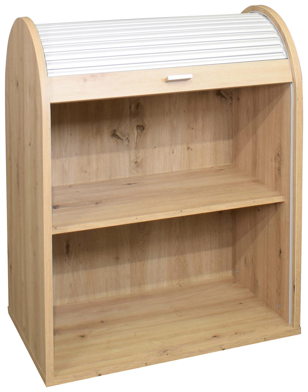 Aktenschrank Weiß/Eiche Artisan B: 69 cm - Weiß/Eiche Artisan, MODERN, Holzwerkstoff/Kunststoff (69/85/44cm) - Livetastic