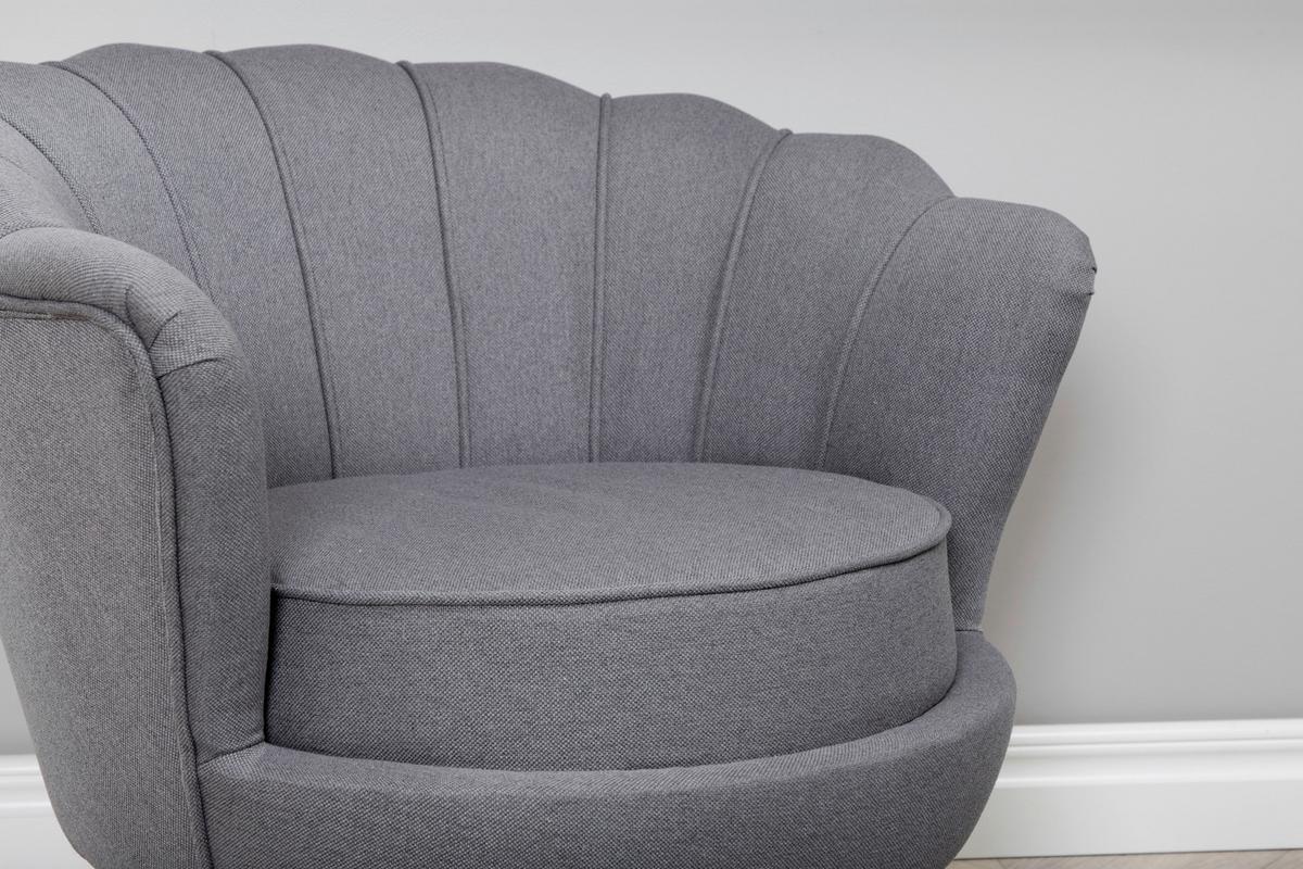 Sessel Calais - Schwarz/Grau, Design, Textil/Metall (83/76/77cm) - Livetastic