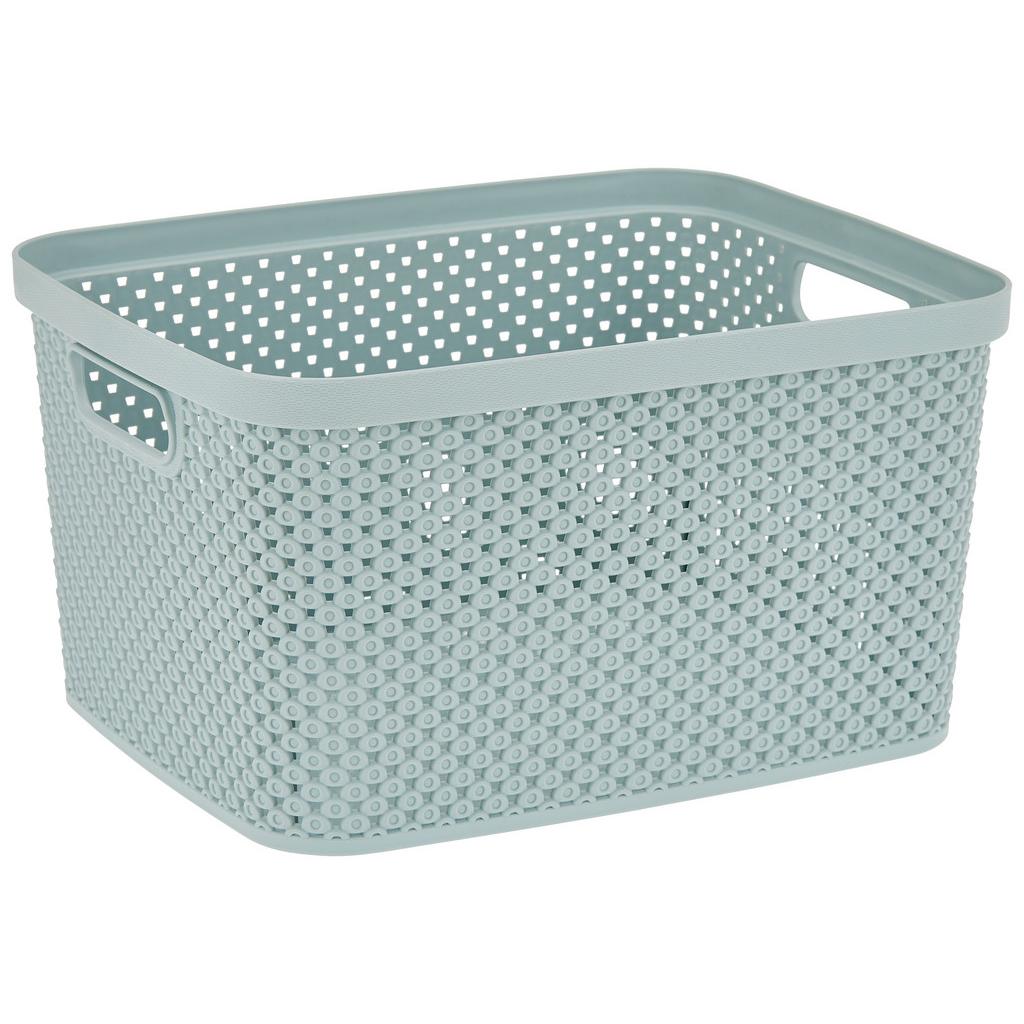 Aufbewahrungskorb Diamond 27x15 cm Kunststoff Mintgrün
