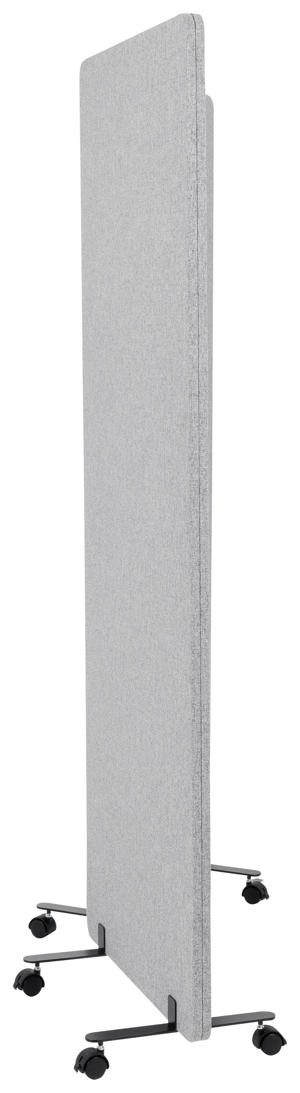 Trennwand Flexmiut - Hellgrau, Basics, Kunststoff/Textil (60/177/35cm) - MID.YOU