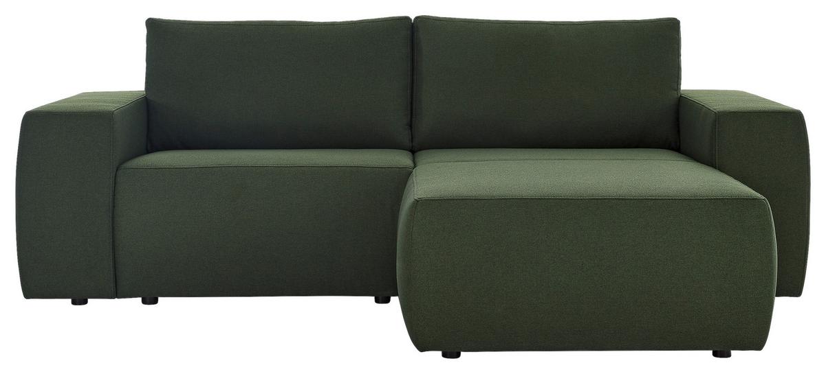 Ecksofa Looks Ii Grün Webstoff - Schwarz/Grün, Design, Textil (160/242cm) - LOOKS by W.Joop