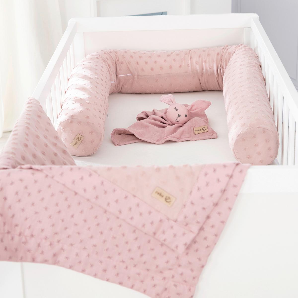 Geschenkset rosa/Mauve Kuscheln & Spielen 3-Teilig. - Altrosa, MODERN, Textil - Roba