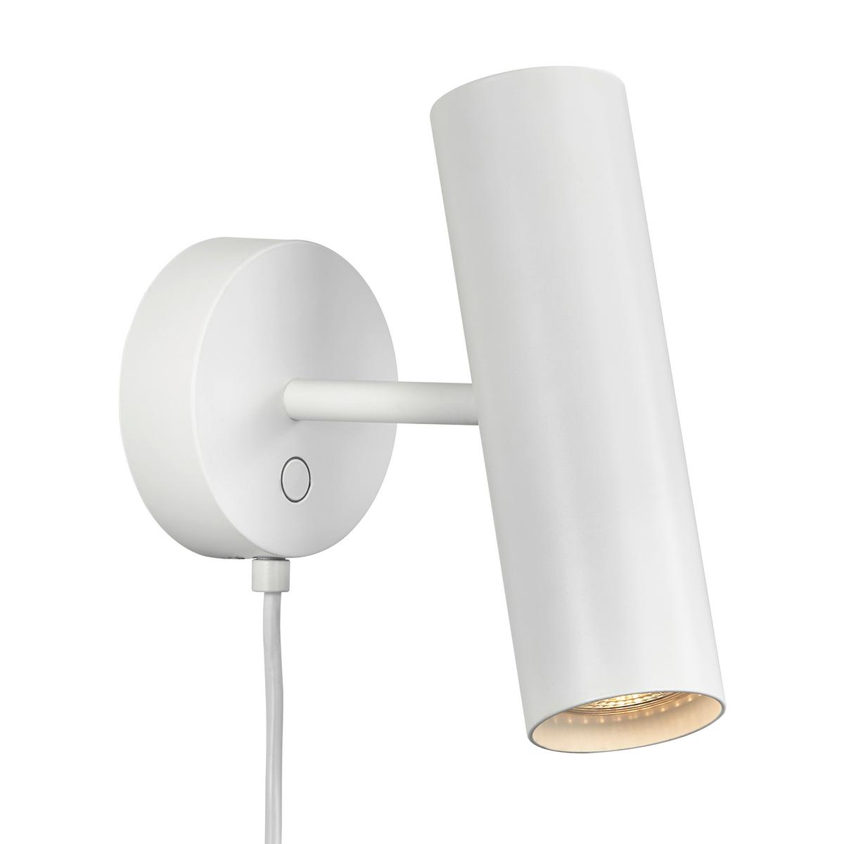 Wandleuchte Mib Weiß B: 6 cm - Weiß, Design, Metall (20/6/17,1cm) - Nordlux