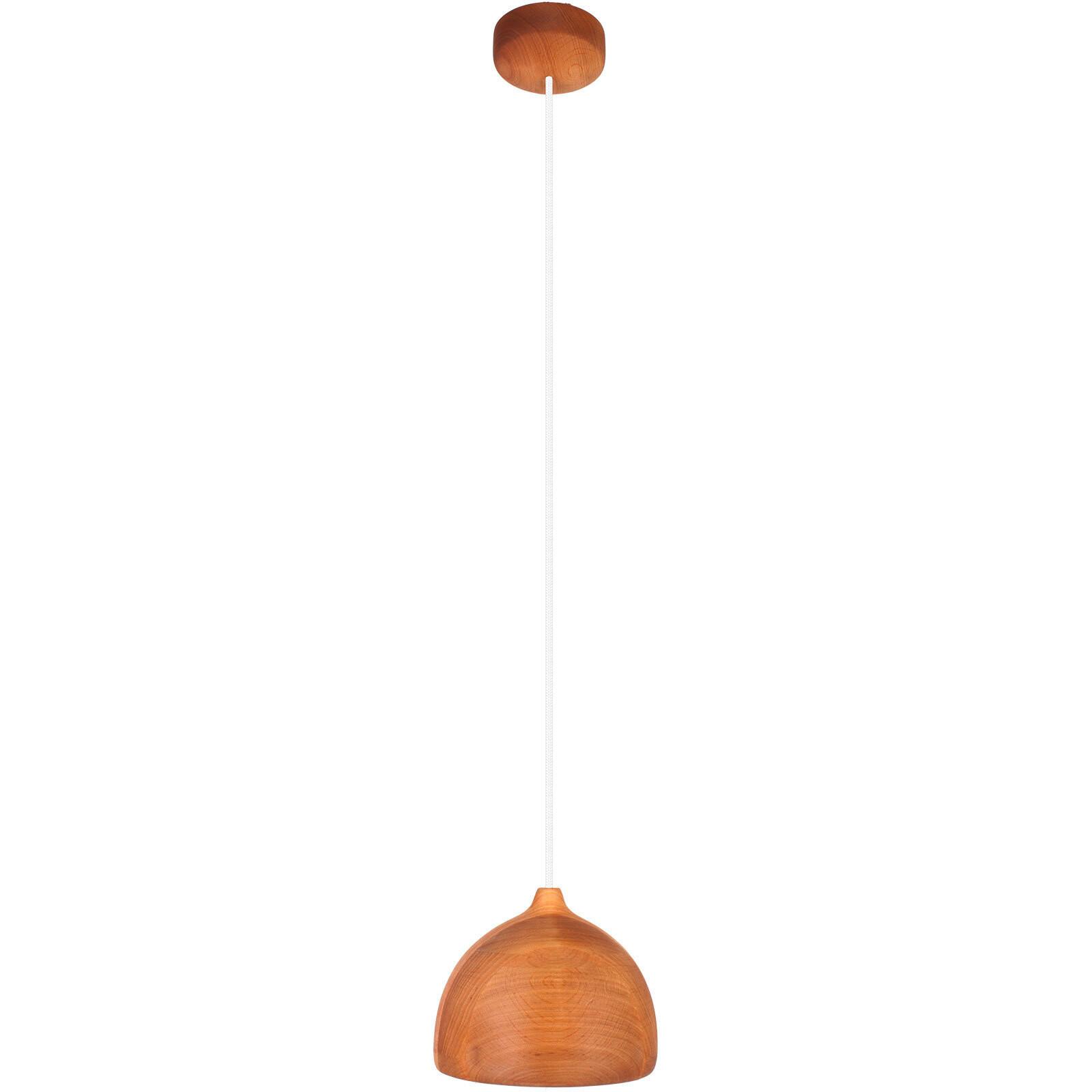 Hängeleuchte 8550132 Acorn I - Erlefarben/Weiß, Natur, Holz (17,5/90-140cm)