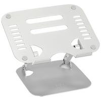 Laptop-halterung Stand Silberfarben Höhenverstellbar - Silberfarben, Basics, Metall (27/5,5/22cm) - MID.YOU