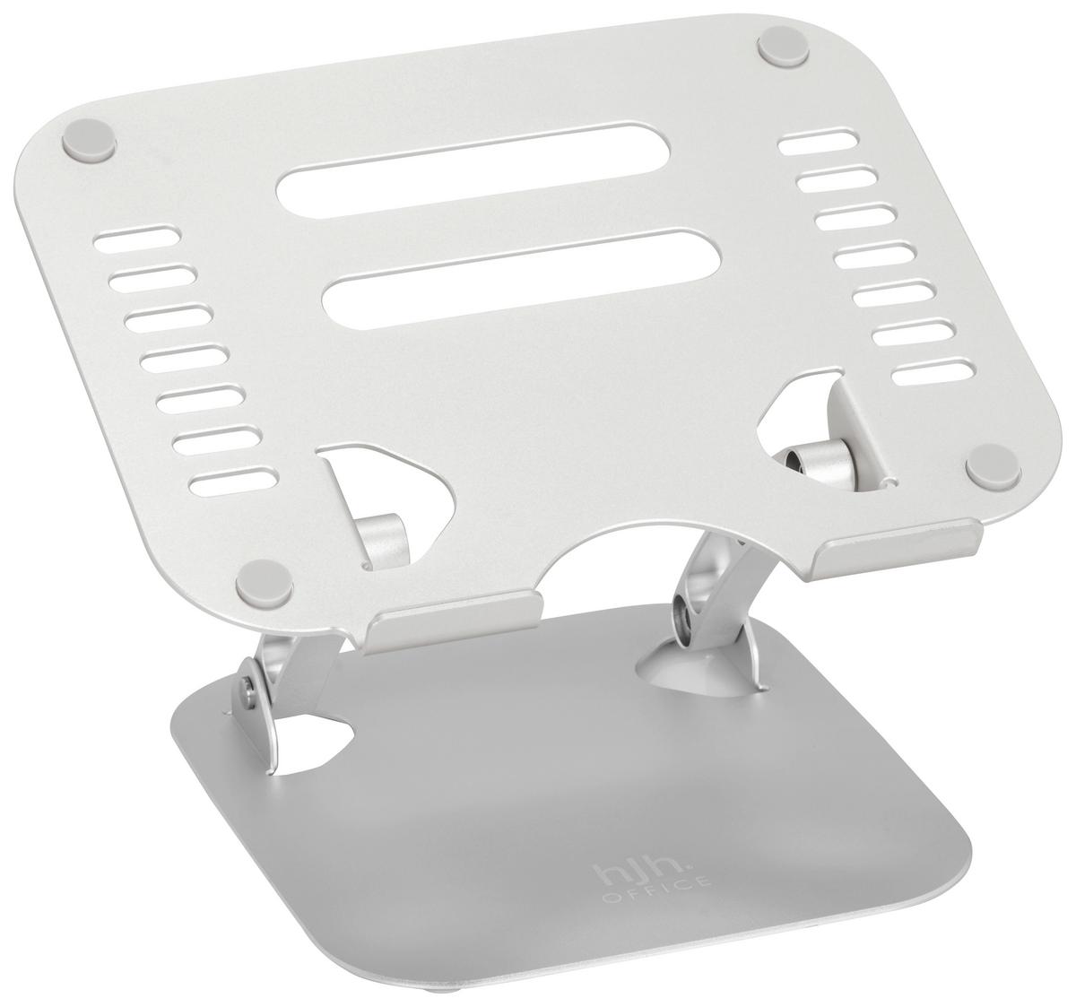 Laptop-halterung Stand Silberfarben Höhenverstellbar - Silberfarben, Basics, Metall (27/5,5/22cm) - MID.YOU