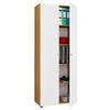 Mehrzweckschrank Vandol Braun/Weiß/Buche Dekor B:70cm - Buchefarben/Schwarz, Design, Holzwerkstoff (70/178/39cm) - MID.YOU
