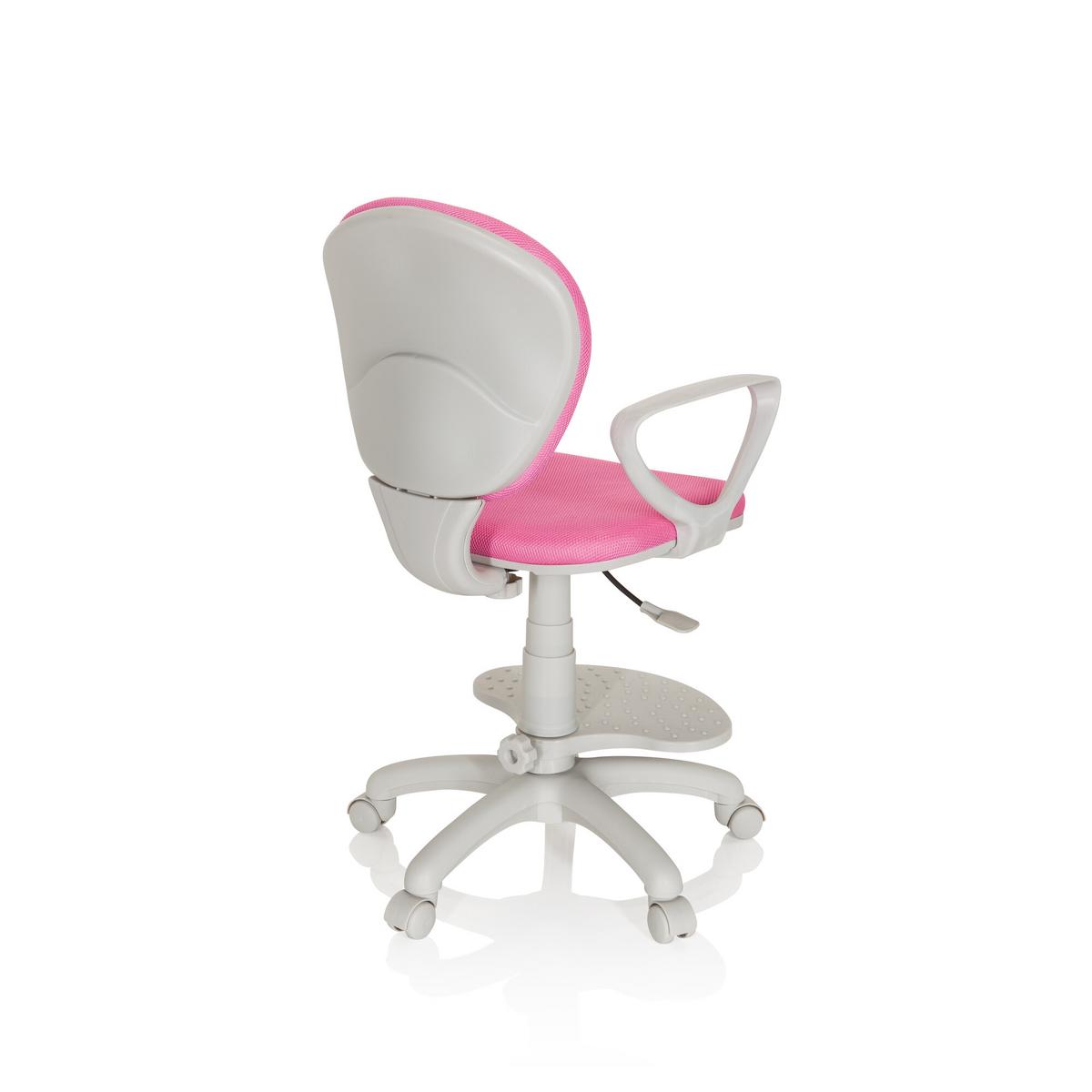 Jugenddrehstuhl Kid Colour Pink/Grau - Pink/Grau, Basics, Kunststoff (53/83-95/51cm) - MID.YOU
