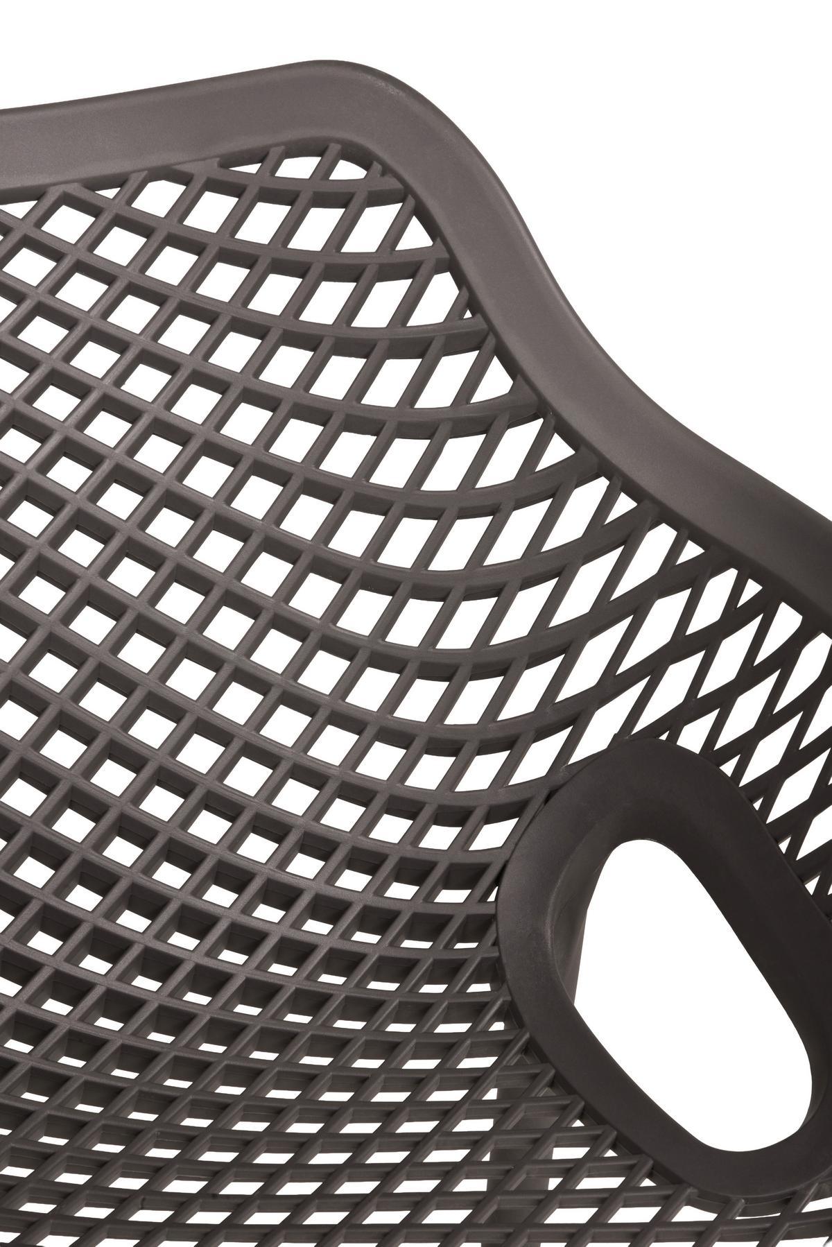 GARTENSTUHL-SET STUHL LAURIA,ANTHRAZIT,2ER SET - Anthrazit, MODERN, Kunststoff (53/82/60cm) - Gardenson