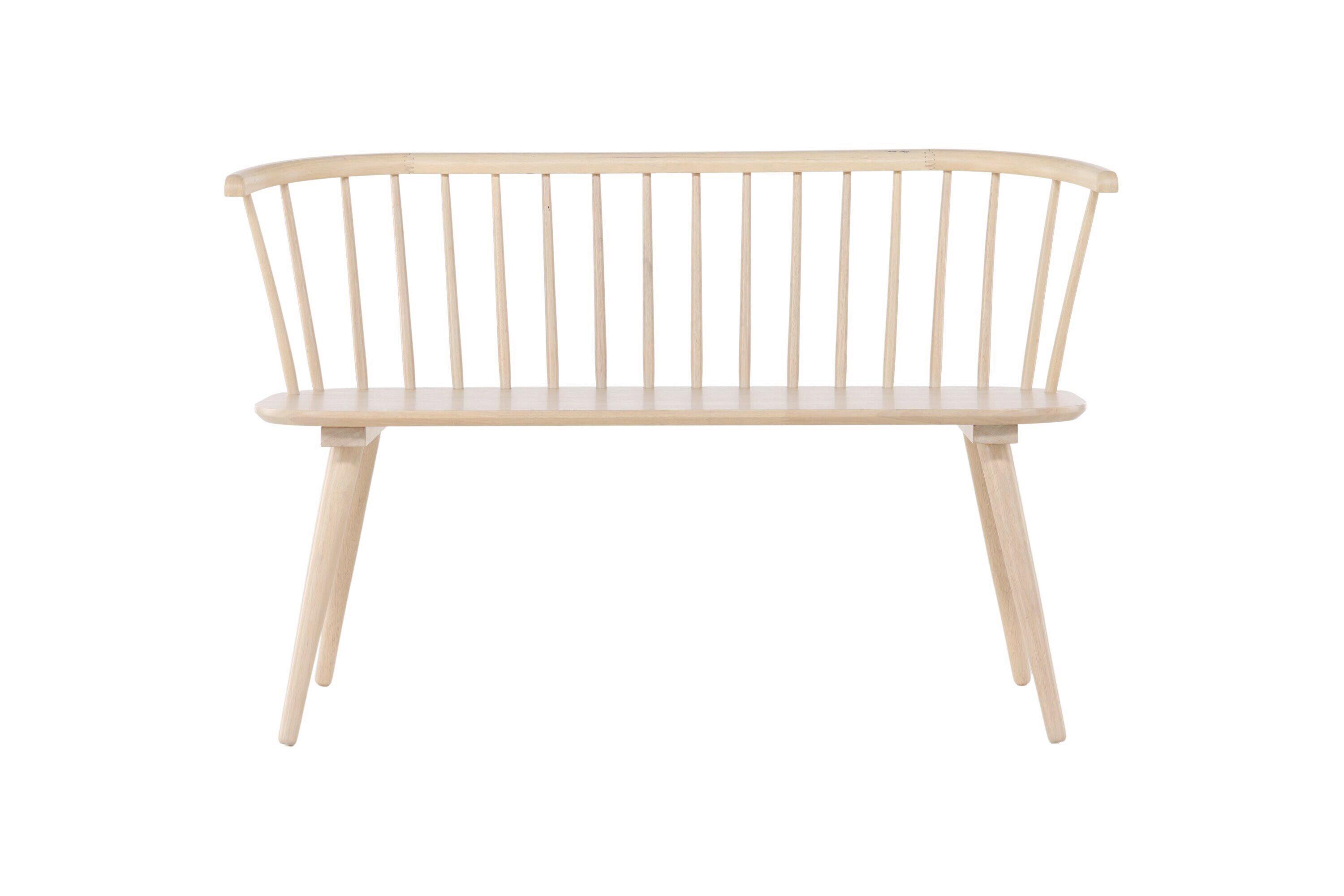 SITZBANK Bobby Weiß B: 120cm - Weiß, MODERN, Holz (120/77/49cm) - Livetastic