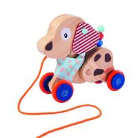 Nachziehtier Hund geräuschlos - Multicolor, Basics, Holz/Kunststoff (9/17,5/17cm) - Simba